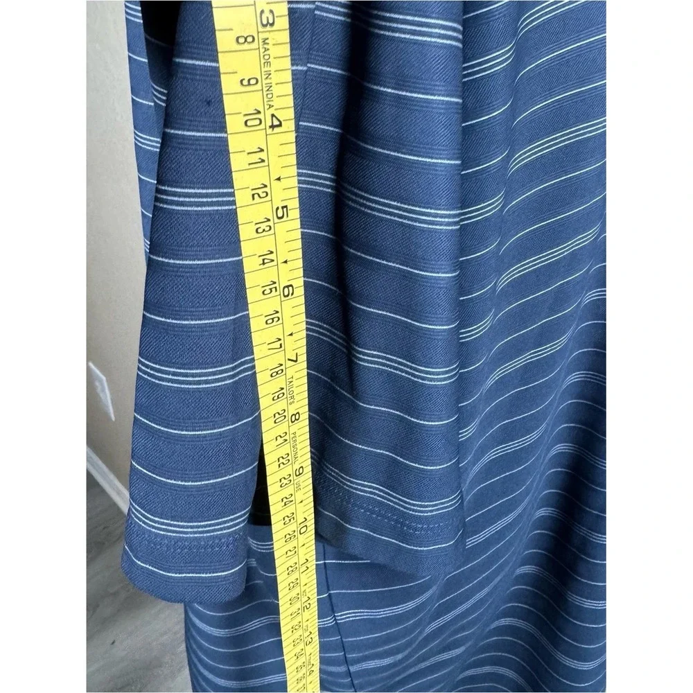 Nike Men's Navy Blue Horizontal Stripe‎ Polo